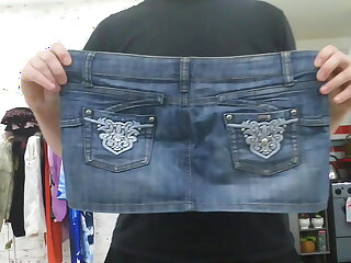 elderly denim mini skirt of my girl&comma; spectacular skirt or toss it away&quest; write your advice