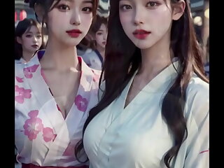 &lpar;3D ANIMATED AI-GENERATED MODELS&rpar; girlfriends came in the air yukatas &lpar;with pussy misapplication ASMR sound&excl;&rpar;