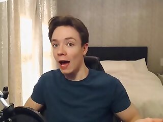 Hot Young British Guy Reads and Reacts to Porn Pic Comments
